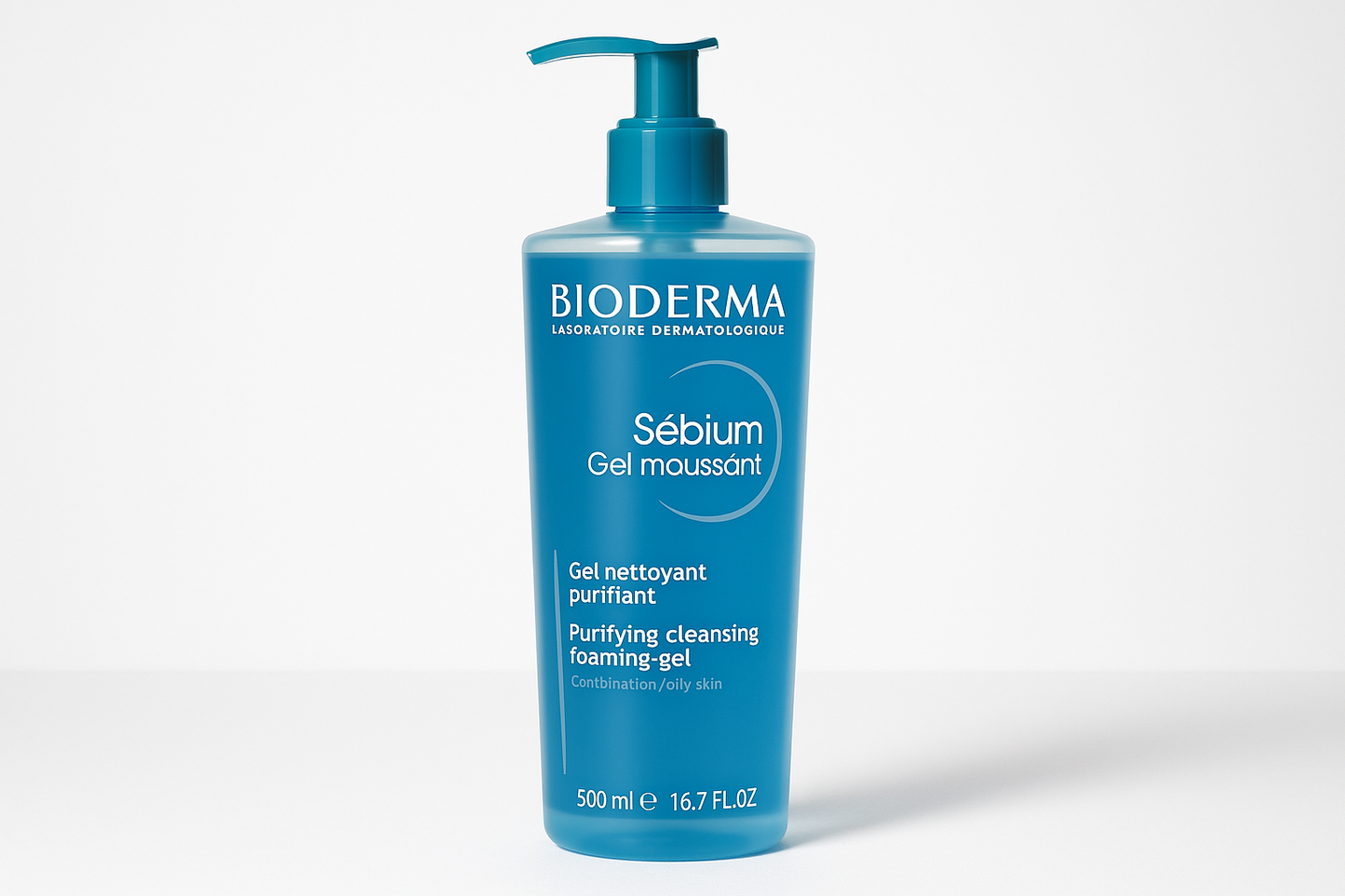 Bioderma Sebium Gel Moussant Purifying Cleansing Foaming Gel 500ml BLUE