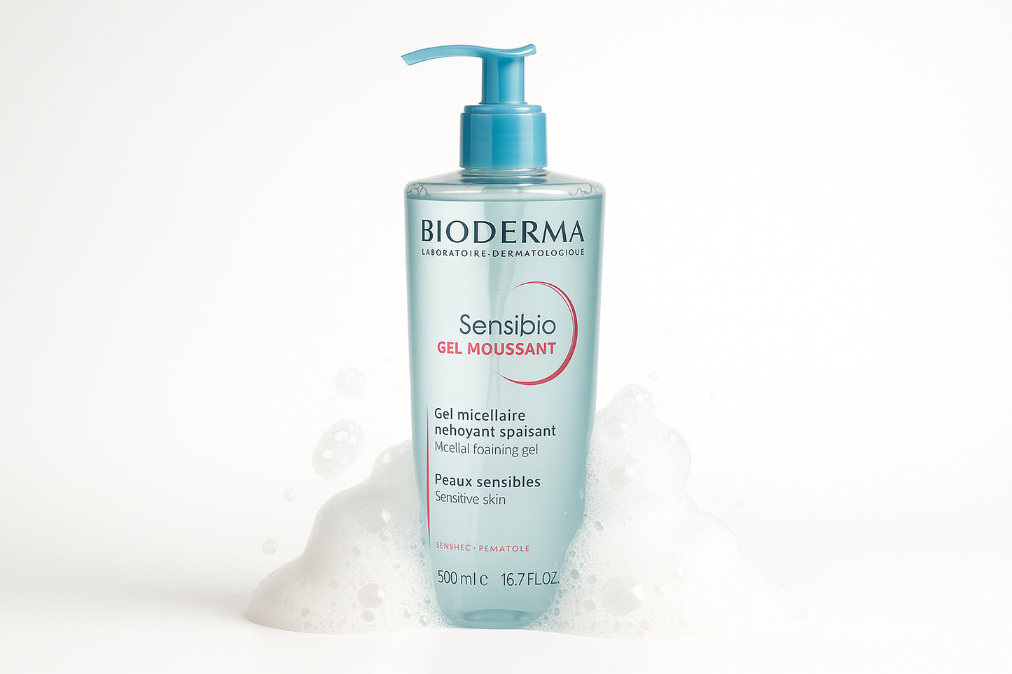 Bioderma Sensibio Micellar Foaming Gel 500ml for Sensitive Skin