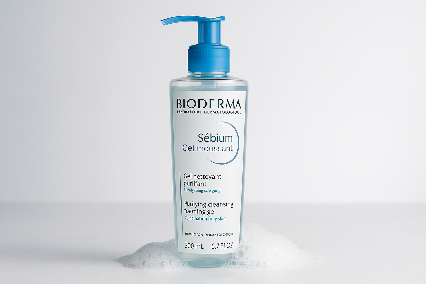 "Bioderma Sebium Gel Moussant Purifying Foaming Cleanser 200ml"