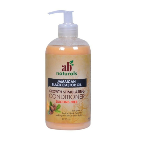 AB Naturals Jamaican Black Castor Oil Growth Stimulating Conditioner bottle on a white background