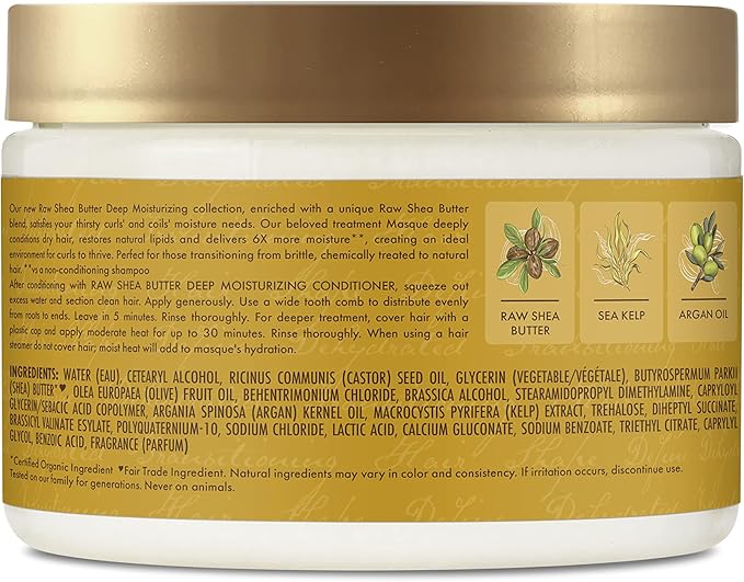 SheaMoisture Raw Shea Butter Deep Treatment Masque 12oz Newage Trendz