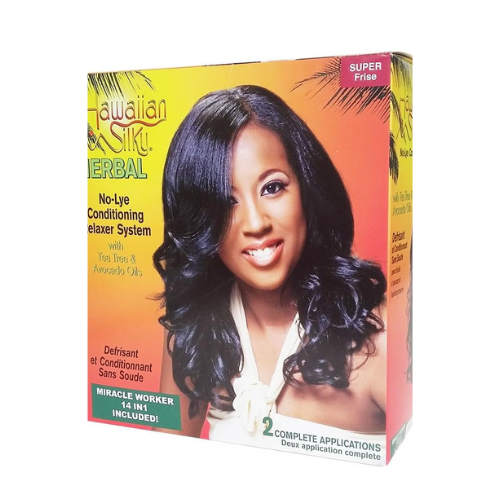 Hawaiian Silky Herbal Super No-Lye Relaxer System 2 Application Pack