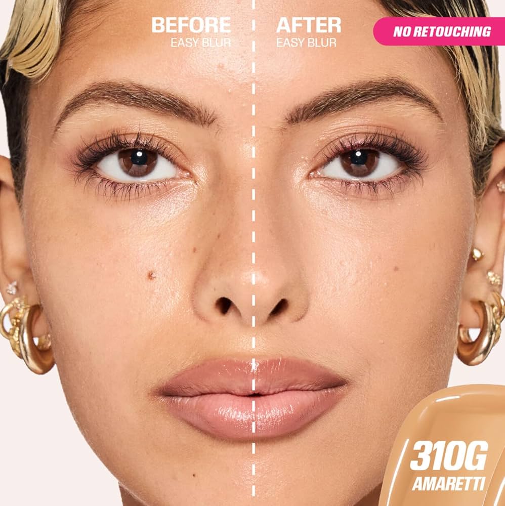 Huda Beauty Easy Blur Foundation – Amaretti 310G Golden Tone Newage Trendz