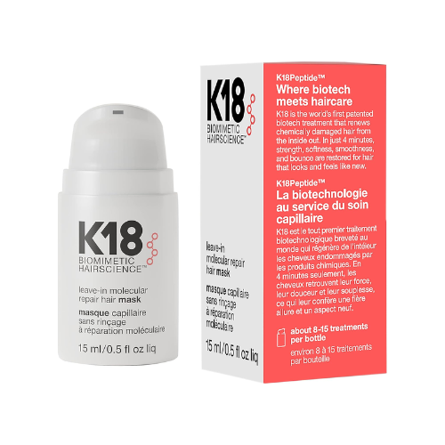 K18 Leave-In Molecular Repair Hair Mask, 15ml