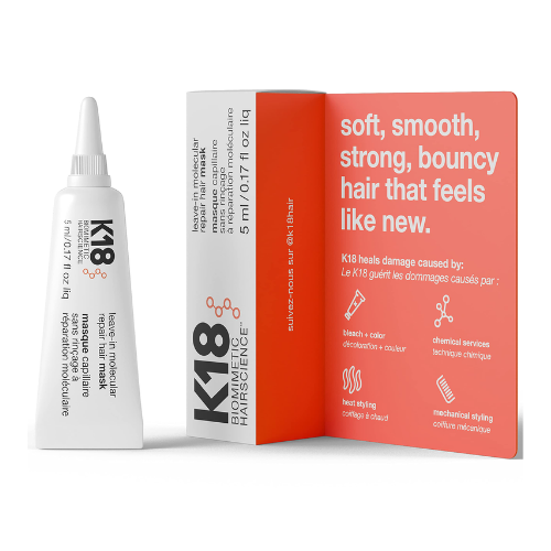 K18 Leave-In Molecular Repair Hair Mask, 5ml