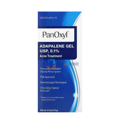 PanOxyl Adapalene Gel USP, 0.1%, Acne Treatment, 0.5 oz PanOxyl