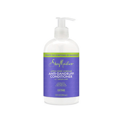 SheaMoisture anti-dandruff conditioner bottle on a white background