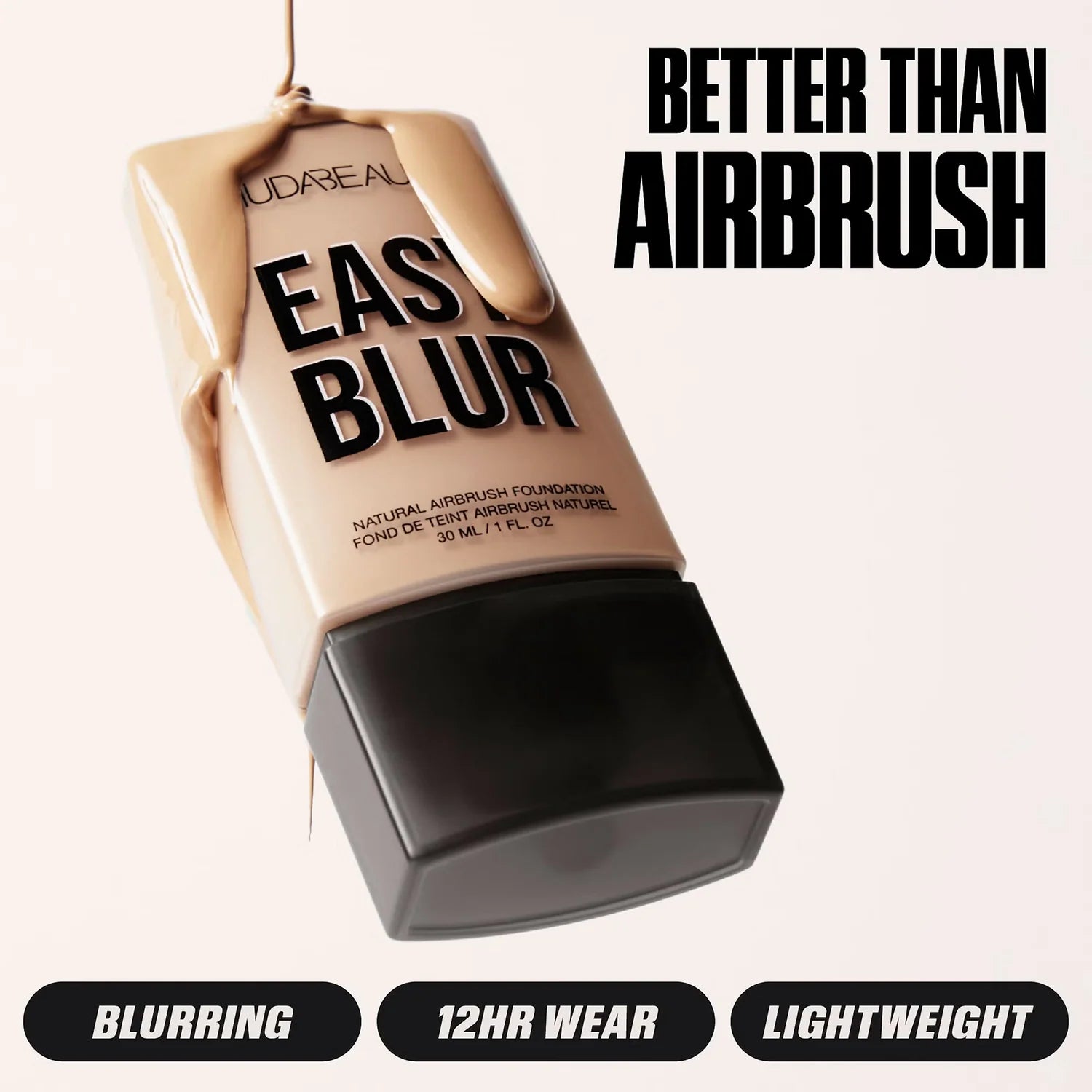 Huda Beauty Easy Blur Natural Airbrush Foundation – Chai 210B | Lightweight Full Coverage Newage Trendz