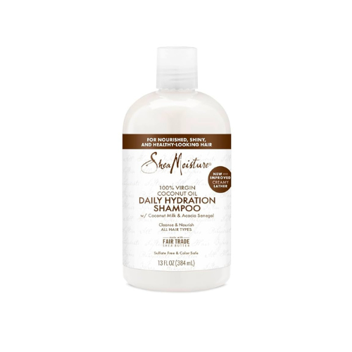 SheaMoisture daily hydration shampoo bottle on a white background