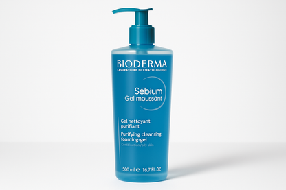 Bioderma Sebium Gel Moussant Purifying Cleansing Foaming Gel 500ml BLUE
