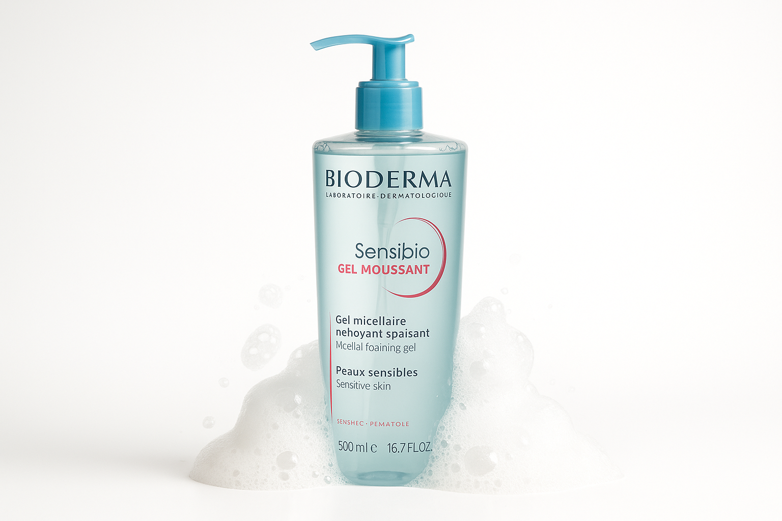 Bioderma Sensibio Micellar Foaming Gel 500ml for Sensitive Skin